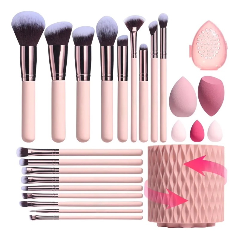 Juego De Brochas De Maquillaje Profesional De 25 Piezas