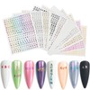 Doyime Nail Stickers, 10 Pieces, Nail Stickers, DIY Stickers, Alphabet,