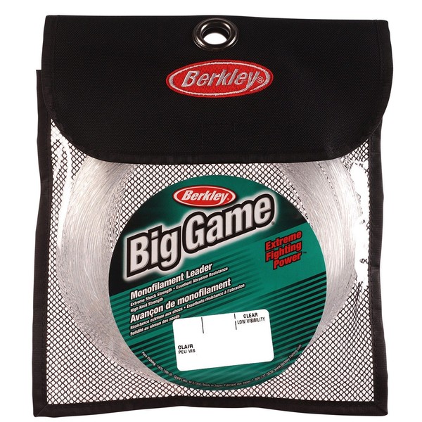 Berkley Trilene® Big Game™ Monofilament Leaders, Clear, 30lb | 13.6kg, 55yd | 50m Fishing Line, Suitable for Saltwater Environments