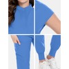 niaahinn Scrubs Set for Women Nurse Uniform Jogger Suit Stretch