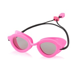 Speedo Hot Pink Smoke Safety Glasses Anti Fog Adjustable Bungee Strap Polycarbonate