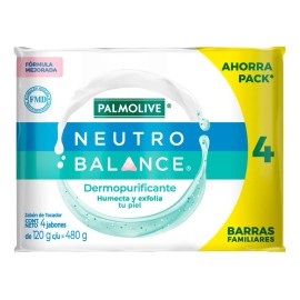 Palmolive Neutro Balance Dermo Purificante - Pack - 4 - 120 g