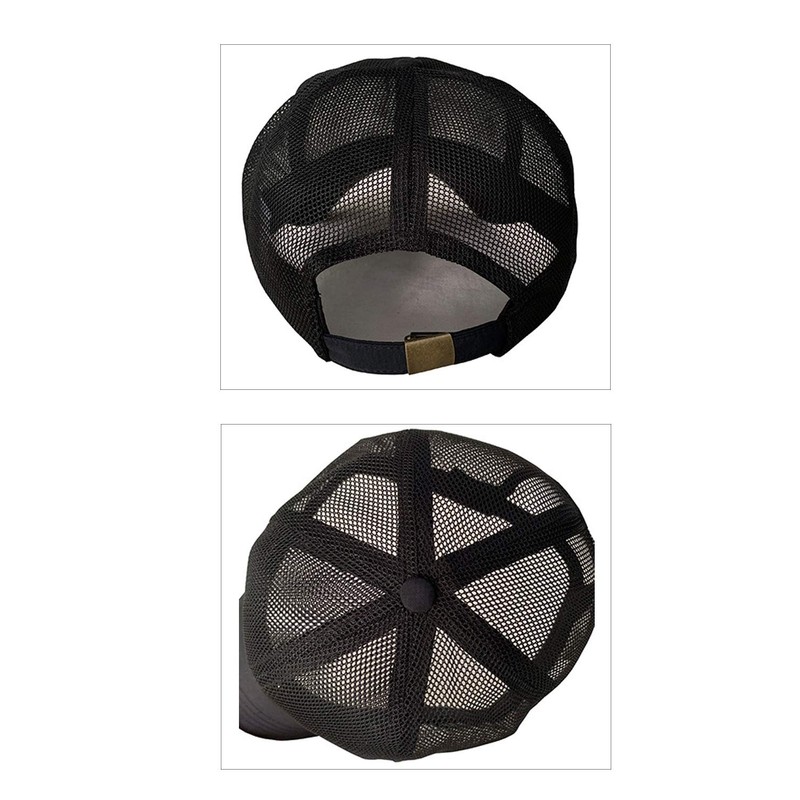 Laquest Large Size All Mesh Baseball Cap, Unisex, gray, XL