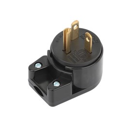 ACBROAD [2-Pack] Right Angle ETL Certified USA Canada 3Pole Male AC Plug, Nema 5-20P 20Amp 125Vac Male DIY AC Power Connector, 8 Direction Rotatable Plug