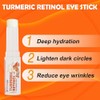 Barra de ojos con retinol y cúrcuma, bálsamo para ojos en barra Stocking Stuffers, hidratante para ojeras, arrugas y visibilidad