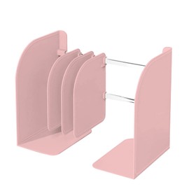 MAHOUYA Bookend Bookend, Bookstand, Tabletop Shelf, Metal, Free Installation, Large Capacity, Extendable, Tabletop Storage, Magazine, Newspaper, Document Holder, Multifunctional, Stylish, Office