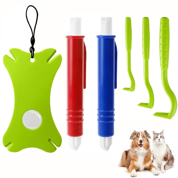 Tick Remover Set for Dogs and Cats, Tick Tweezers 6