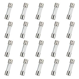 HUAREW T3.15AL250V 20 Pcs 5x20mm Slow Blow Glass Fuse 3.15A 250V 0.2 x 0.78 inch time delay Fuse