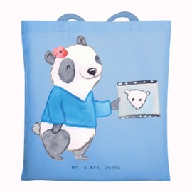 Mr. & Mrs. Panda Carry Bag Radiology Assistant Heart - Gift, Colleague, Shoulder Bag, Thank You, Company, Bag, Employee, Laptop Bag, Jute Bag, Shopper, blue, Hand Drawn