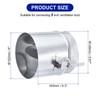 PATIKIL Backdraft Damper with Sleeve, 6 Inch, Airflow Ducting Volume