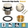 KBH Bathtub Drain Kit Tip Toe with Two Hole Overflow