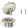 PF WaterWorks PF0972-BN Bathtub Drain Assembly (Drainshoe, Traditional Strainer &