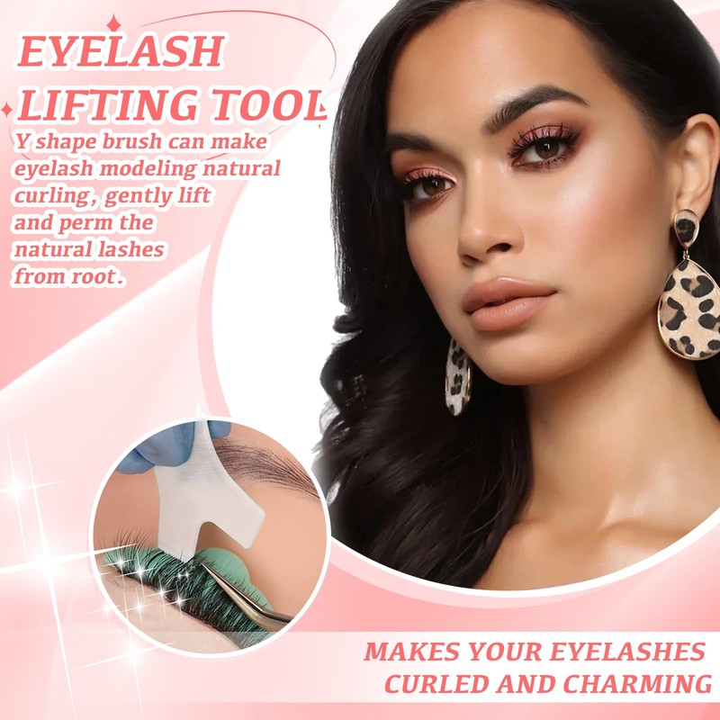 Bettinay 100 PCS Y Shape Eyelash Lift Kit, Lash Lift