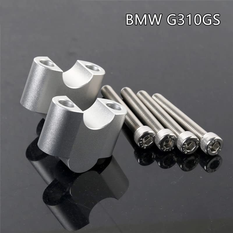 Motorcycle Handlebar Riser Aluminium Silver 32mm For G310R G310GS