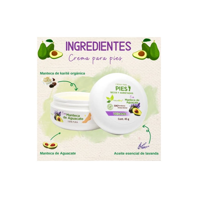 NaturalDry - Desodorante de Pies con crema de pies