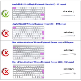 XSKN Magic Keyboard Premiere Pro Shortcuts Silicone Keyboard Cover Skin for 2015 Released Magic Keyboard A1644 MLA22LL/A (US Version)