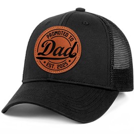GOOLERY First for New Dad, 1st for New Dad Hat – Dad Hats for Men, First Time Dad Gifts, Fathers Day Hat for Him Black