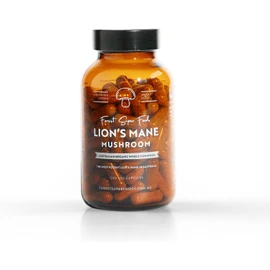 Forest Super Foods Australian Grown Lions Mane Medicinal Mushroom Capsules | Whole Food | Full Spectrum | Freeze Dried | 120x Capsules