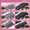 SIISTAS Individual lashes, Cluster Lashes Extensions 546PCS Fluffy Individual Eyelashes