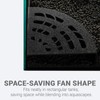 HERPDEN Shrimp Cave 2-Pack – Space-Saving Fan-Shaped Aquarium Cave Decor