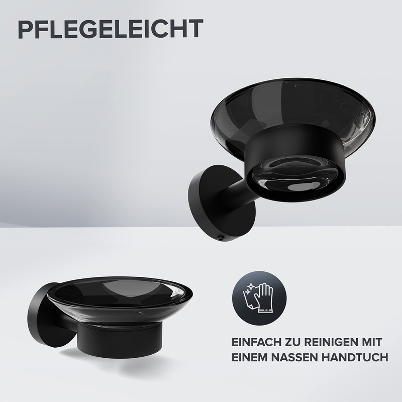 ovimar Nederlandsoya Soap Dish with Holder for Wall Mounting Stainless