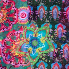 daguanjing Daguanjing Fashion Lightweight Scarfs For Women Floral Print Many Style (YSD3-infinity floral), Large