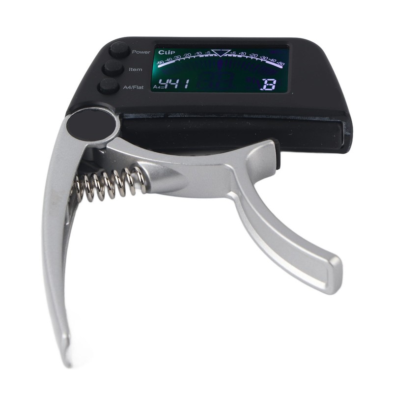 Guitar Capo Tuner Zinc Alloy ABS 2 in 1 Clip