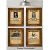 Bootleggers Wanted Art Prints - Set of Four Photos (8x10)