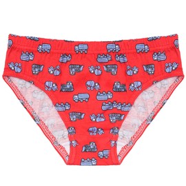 Thingimijigs Boys' 7 Pack Cotton Briefs – Transport Prints – 3-4 Years