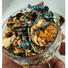 JINRUISI Gilding Flakes Variegated Gold Foils Leaf Flakes Gilding Craft