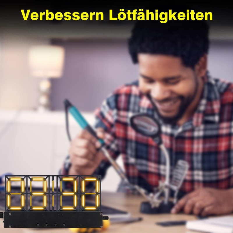 ICrduioo Digital Clock Soldering Kit