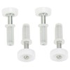 Harrier Hardware Spring-Loaded Bi-Fold Door Top Roller Guide Wheel, 4-Pack