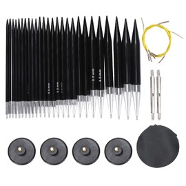 Knitting Needle Set Double Pointed Knitting Needles Interchangeable Circular Knitting Needles with Case for Socks