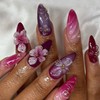 Spring Press on Almond Nails Medium Glossy Full Cover Almond