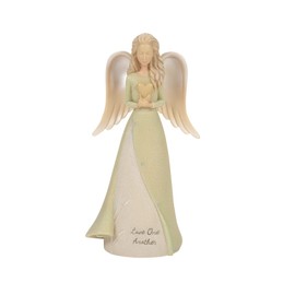Enesco Foundations Love One Another Heart Angel Figurine, 7.5 Inch, Multicolor