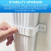 Gutter Downspout Straps - 2x3, White (2 Pack) With Brackets