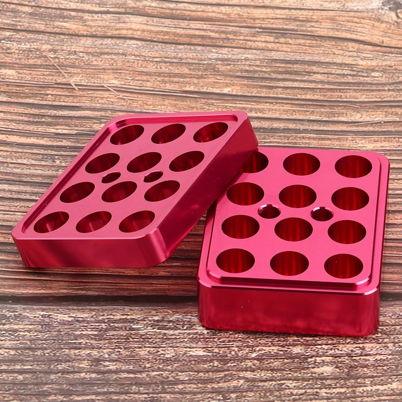 12 holes 9.3mm DIY AluminumLipstick Mold Lipstick Fill Mold Making