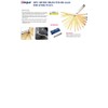 Dasqua 1620-0100 20 Piece Metric Brass Feeler Gauge for Spark