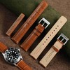 WOCCI Leather watch strap for men and women, top grain