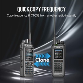 Radtel RT-950 PRO Radio amatoriale, GPS/APRS, walkie-talkie da 10 W, radio portatile a lungo raggio, ricevitore AM/FM/CB/SW/MW/LW, programmazione tramite app Bluetooth, NOAA, analizzatore di spettro