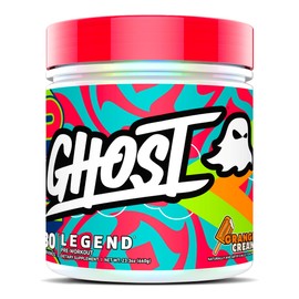 GHOST Legend Pre-Workout Powder, Orange Cream - 30 Servings – Pre-Workout for Men & Women with Choline, L-Citrulline, & Beta Alanine for Energy & Focus