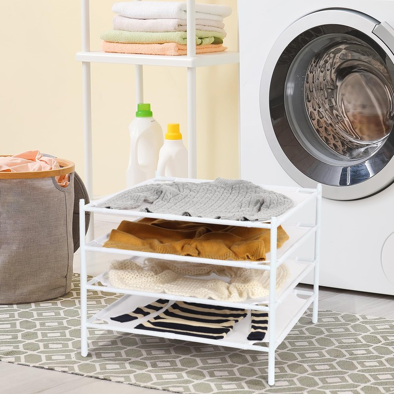 STORAGE MANIAC Sweater Drying Rack, Mesh Clothes Drying Rack, Stackable