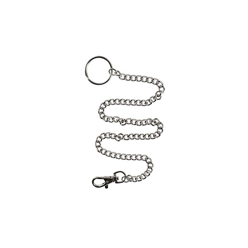 Handy Basics Wallet Chain 16" Silver Keychain with Lobster Clasps