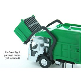 Standi Toys Inc. 1/64 Green Plastic Dumpster with Removable Black Lid 64-230-GR