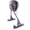 JMEI BLACK SKULL Sissy Bar Backrest With Docking For HARLEY