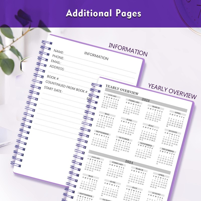Check Registers for Personal Checkbook, Double Spiral Large Check Register