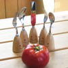 Nagao WY-37 Waiwai Kitchen Stand Spoon (L) Stainless Steel, Wood,