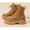 Botas Martin Retro Con Suela Gruesa A Media Pantorrilla Para