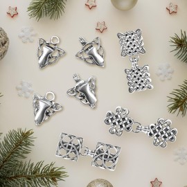 5 Pieces Vintage Sweater Cape Cloak Cardigan Swirl Clips Shawl Collar Clip for Girl Women