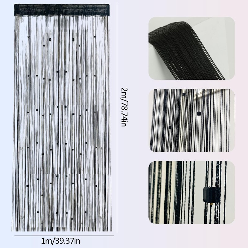 BMYUK Screen Curtains For Window Doorway Beads Curtain Room Divider